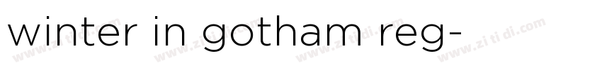 winter in gotham reg字体转换